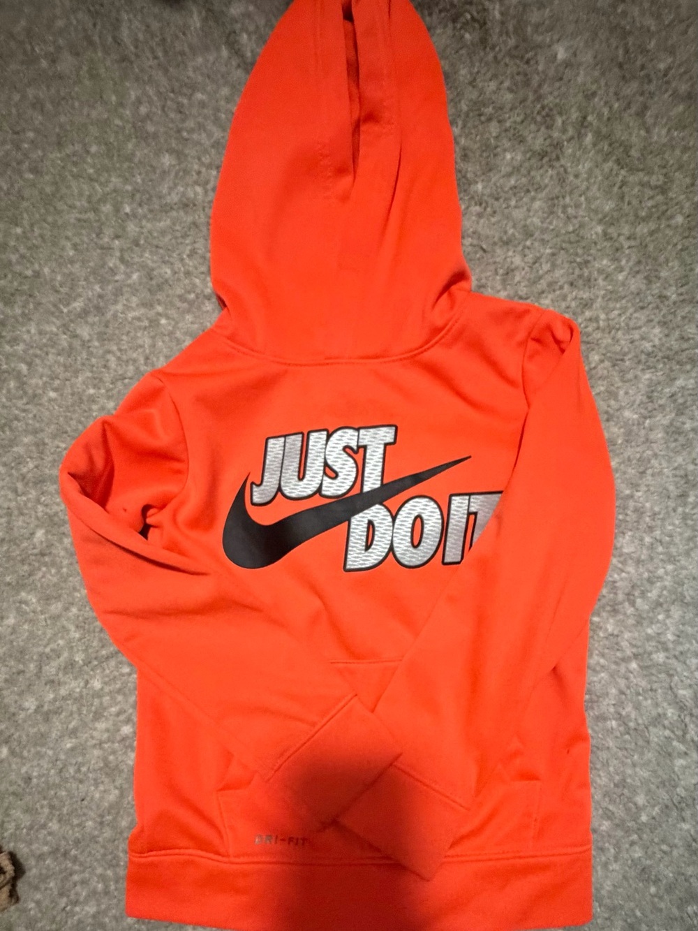 Nike Kids Orange 'Just Do It' Pullover Hoodie